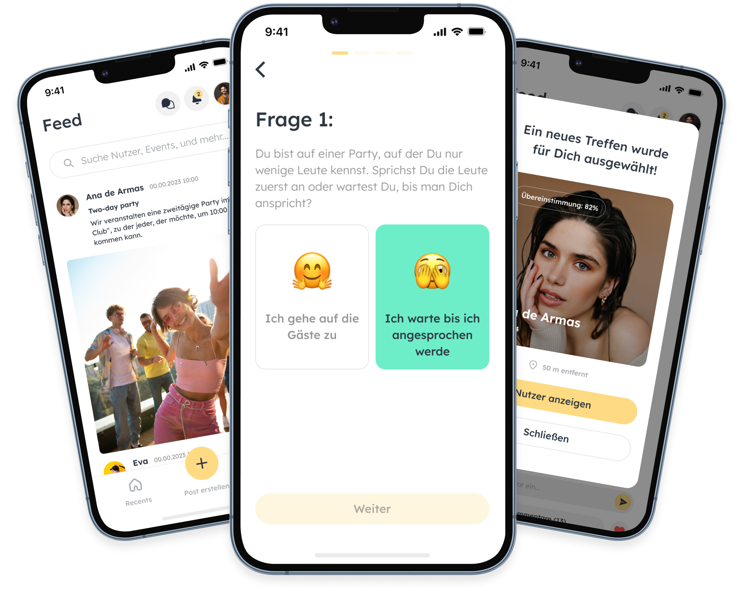 drei iphones mit der sight app